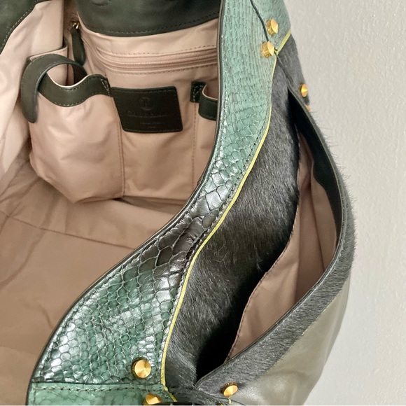 Cole Haan Gold Fish Patchwork Handbag - Picture 5 of 11